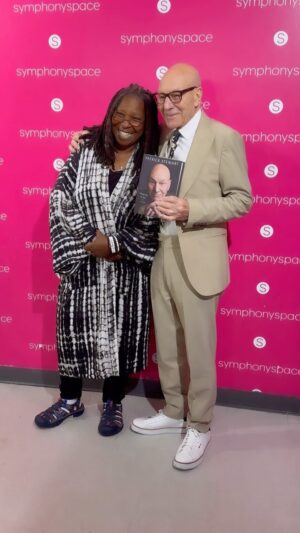 Whoopi Goldberg Instagram - Friends for 35 years and counting. Thank you to my dear @WhoopiGoldberg for joining me to debut my memoir #MakingItSo to readers for the very first time. I hope everyone in the audience enjoyed the evening — I did! #MakingItSo is out now ➡️ PatrickStewartBook.com.