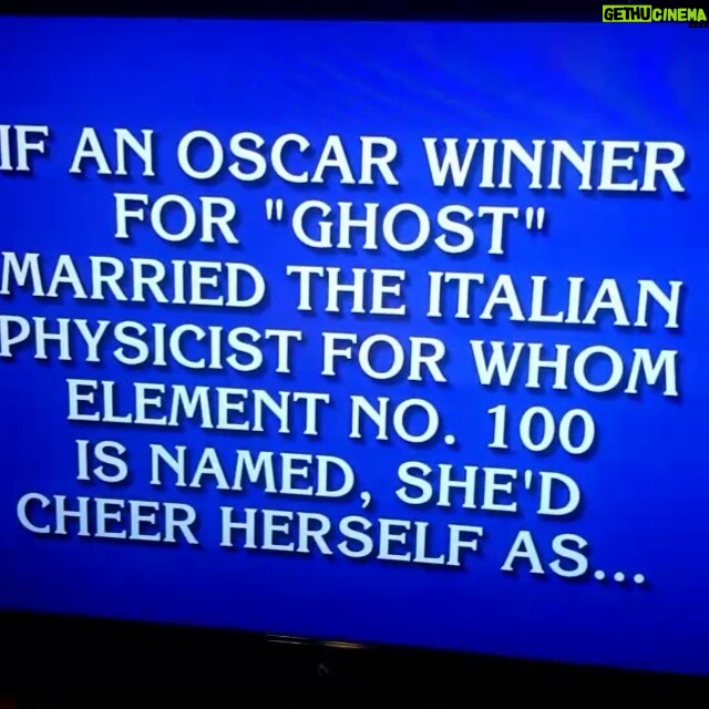 Whoopi Goldberg Instagram - I'm watching 📺 getting my 💇 done and then this happens on #jeapordy with #alextrebek 😀 #whoopi #whoopigoldberg #ghost #oscarwinner
