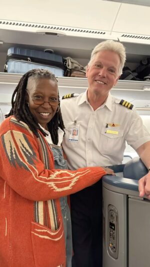 Whoopi Goldberg Instagram - Thank you @delta and thank you Captain Greenfield