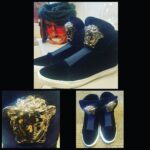 Whoopi Goldberg Instagram - These beautiful #versace @versace_official #sneakers were a gift given to me by my daughter Alex @alexxxmartinnn111 and my son in law Bernard @bernarddean I absolutely love them. Happy New Year Everyone!!!!! #versacesneakers #whoopi #whoopigoldberg 😘😘😘