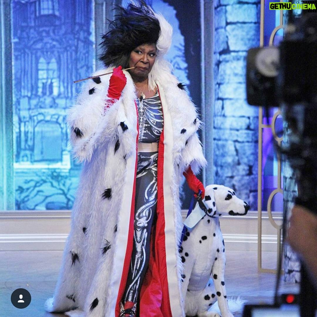Whoopi Goldberg Instagram - I'm having a ball being the fabulous #cruelladevil #HappyHalloween #whoopi #whoopigoldberg #yanceyedwards #karenduopiche #101dolmations #disney