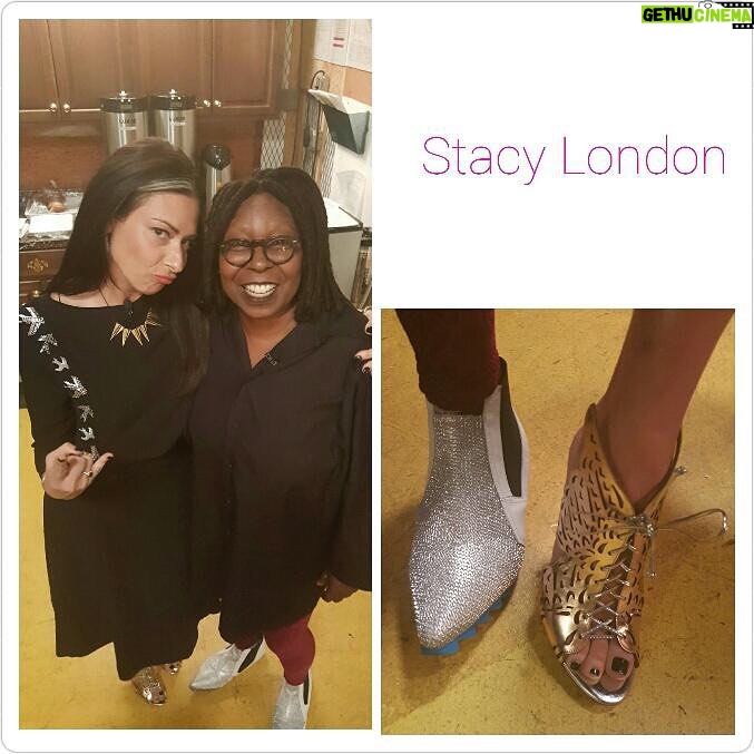 Whoopi Goldberg Instagram - A lady that loves fashion and shoes @stacylondonreal #stacylondon #whoopi #whoopigoldberg #lovelustorrun #fashionstylist #fashion #silver #gold #silverandgold