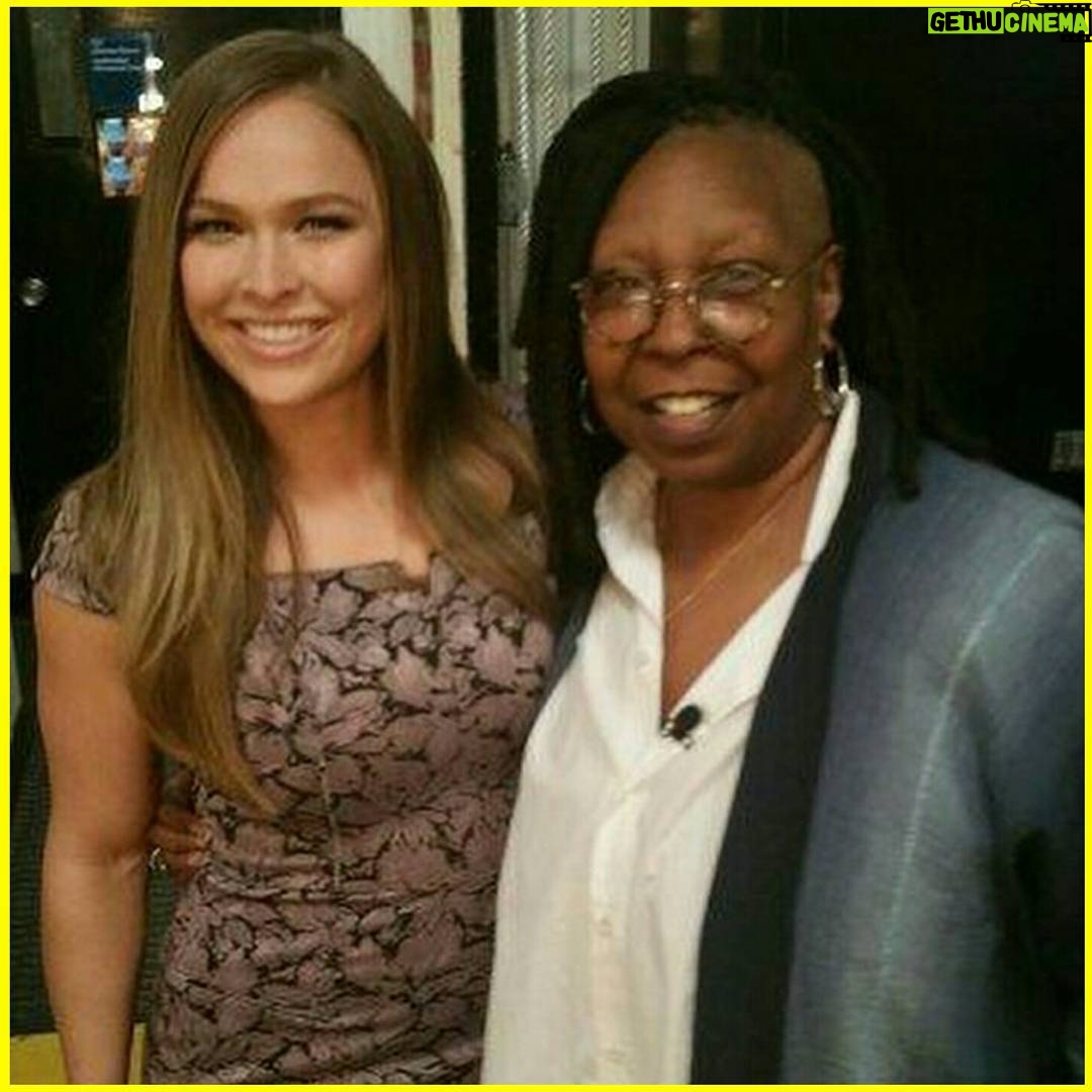 Whoopi Goldberg Instagram - You will always be my champ!!👊 @rondarousey Whoopi.... #UFC193 #RONDAROUSEY #WHOOPI #WHOOPIGOLDBERG #hollyholm