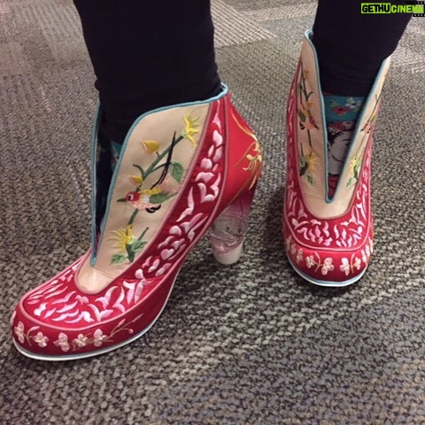 Whoopi Goldberg Instagram - My shoes for today's show in honor of Chinese New Year. Happy Chinese New Year!!!