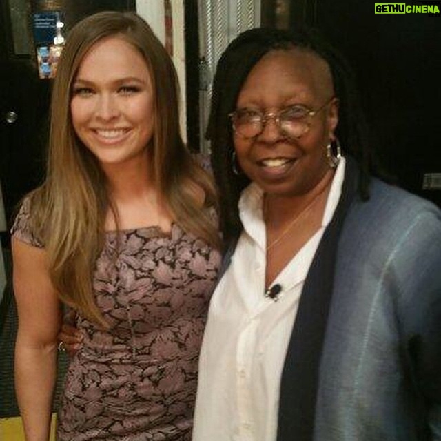 Whoopi Goldberg Instagram - The Champ @RONDA_ROUSEY #RONDAROUSEY #rondarouseyfans #whoopigoldberg #theview 💪