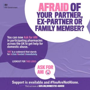 Will Poulter Instagram - Home isn’t a safe place for those living with domestic abuse, but help and support is available.

If you are experiencing domestic abuse and need urgent help, you can ‘Ask for Ani’ in participating pharmacies. 
‘Ask for Ani’ is a domestic abuse codeword that stands for Action Needed Immediately. 
You can ‘Ask for Ani’ in one of the participating pharmacies and a trained pharmacy worker will take you to a private area and help you get the support you need.
Thousands of pharmacies across the country are participating in the scheme and will have posters up in store if they are taking part. Look out for the ‘Ask For Ani’ icon. 
It may seem like a difficult step to take, but there is support available and #YouAreNotAlone.

Follow this link for more info - http://gov.uk/domestic-abuse - also in bio. 

(Please call 999 if you are in immediate danger. If you can’t speak and are calling from a mobile, listen to the operator and, when prompted, dial 55 to be connected to the police who will help)