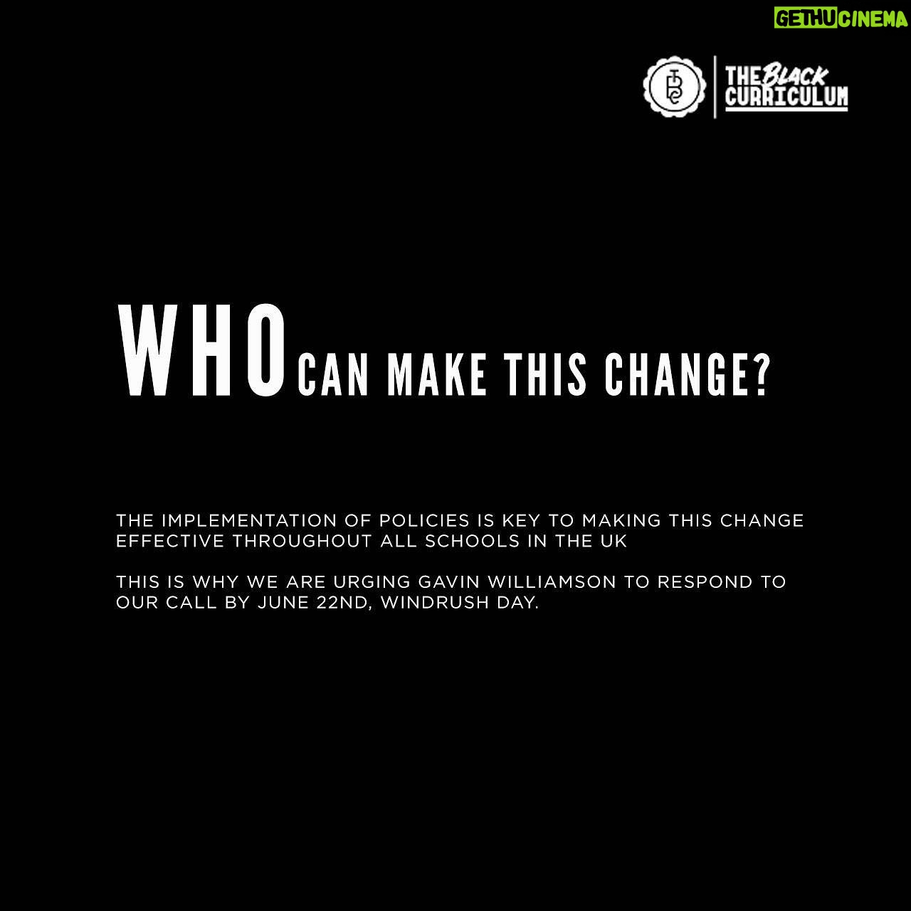 Will Poulter Instagram - PLEASE TAKE ACTION! Exactly 1 WEEK left for @gavinwilliamson.mp (Secretary of State for Education) to answer the call of @theblackcurriculum and its supporters to make Black History mandatory learning, for all students in the UK! The link to a template email you can send to Gavin Williamson and your local MPs is in my bio. This is a real chance to affect positive social change and to take a step towards a better future. JUNE 22, WINDRUSH DAY - DEADLINE #decolonizetheeducationsystem