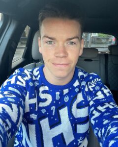 Will Poulter Instagram - 50% of the profits from these NHS Christmas jumpers by @notjustclothing will be donated to NHS Charities together, a federation of charitable organisations that support the National Health Service, its staff, volunteers and patients. The jumpers are made ethically here in the UK to keep carbon emissions to a minimum. Link (also in bio) https://www.notjustclothing.co.uk/products/nhs-heroes-knitted-christmas-jumper