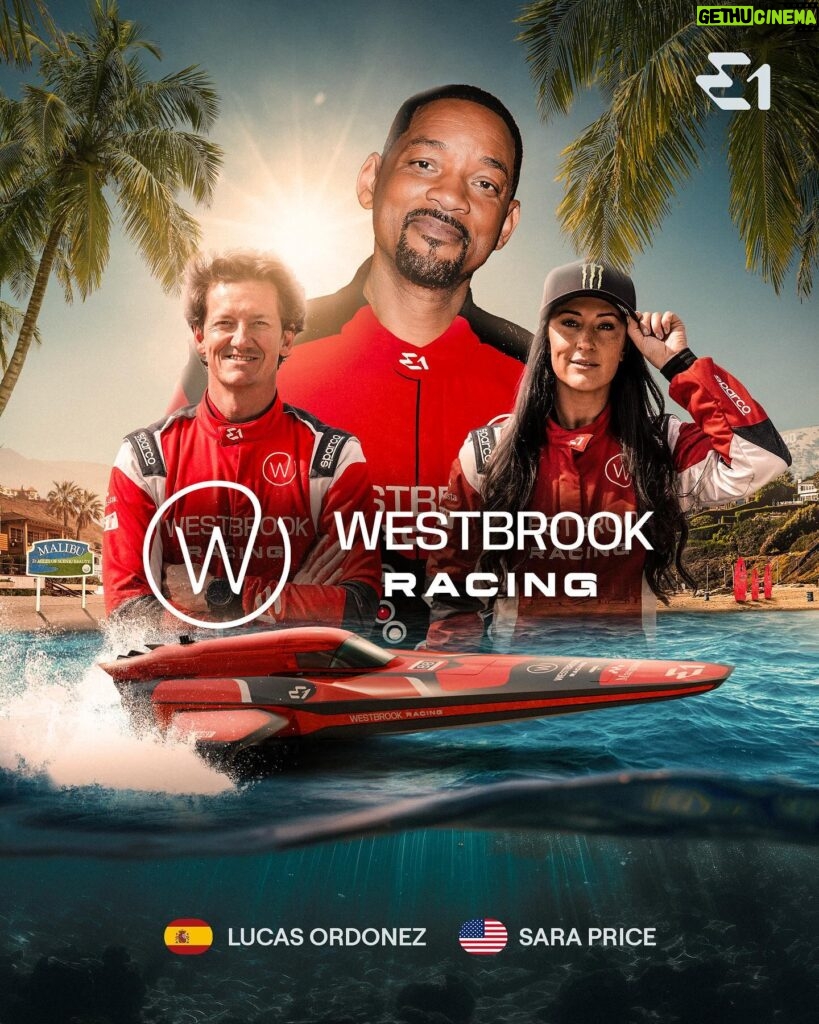 Will Smith Instagram - @westbrookracinge1 suited up and ready to race 🔥 #E1Series #ChampionsOfTheWater #E1VeniceGP #WillSmith