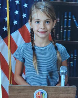 Willa Holland Instagram - listens to one Bernie Sanders interview

#feelthebern 
in pigtails