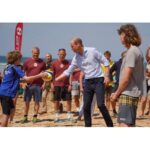 William, Prince of Wales Instagram - A brilliant afternoon at Fistral Beach meeting some of the people dedicated to keeping our shores safe this summer 🌊