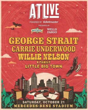 Willie Nelson Instagram - Taking it back a bit in honor of playing with @georgestrait at #ATLive this weekend! There are a few tickets left to see us, along with @carrieunderwood and @littlebigtown at WillieNelson.com