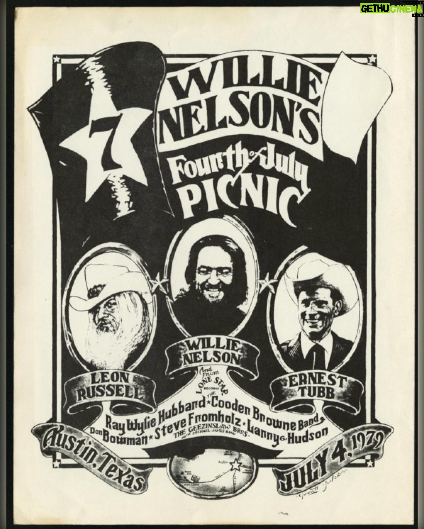 Willie Nelson Instagram - A look back at a few of the notable 4th of July Picnic posters throughout the years! Less than a month out from Willie's Annual 4th of July Picnic... Get your tickets at the link in bio 🇺🇸