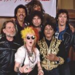 Willie Nelson Instagram - Willie with @lionelrichie, @tinaturner, @bobdylan, @springsteen, @cyndilauper, and @michaeljackson at the recording of #WeAreTheWorld. Do you know what year this song was recorded?