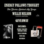 Willie Nelson Instagram – To celebrate the release of #EnergyFollowsThought, you can now enter to win a prize pack including a copy of the book, Willie Braids, a tote bag and keychain! Learn more at the link in bio.