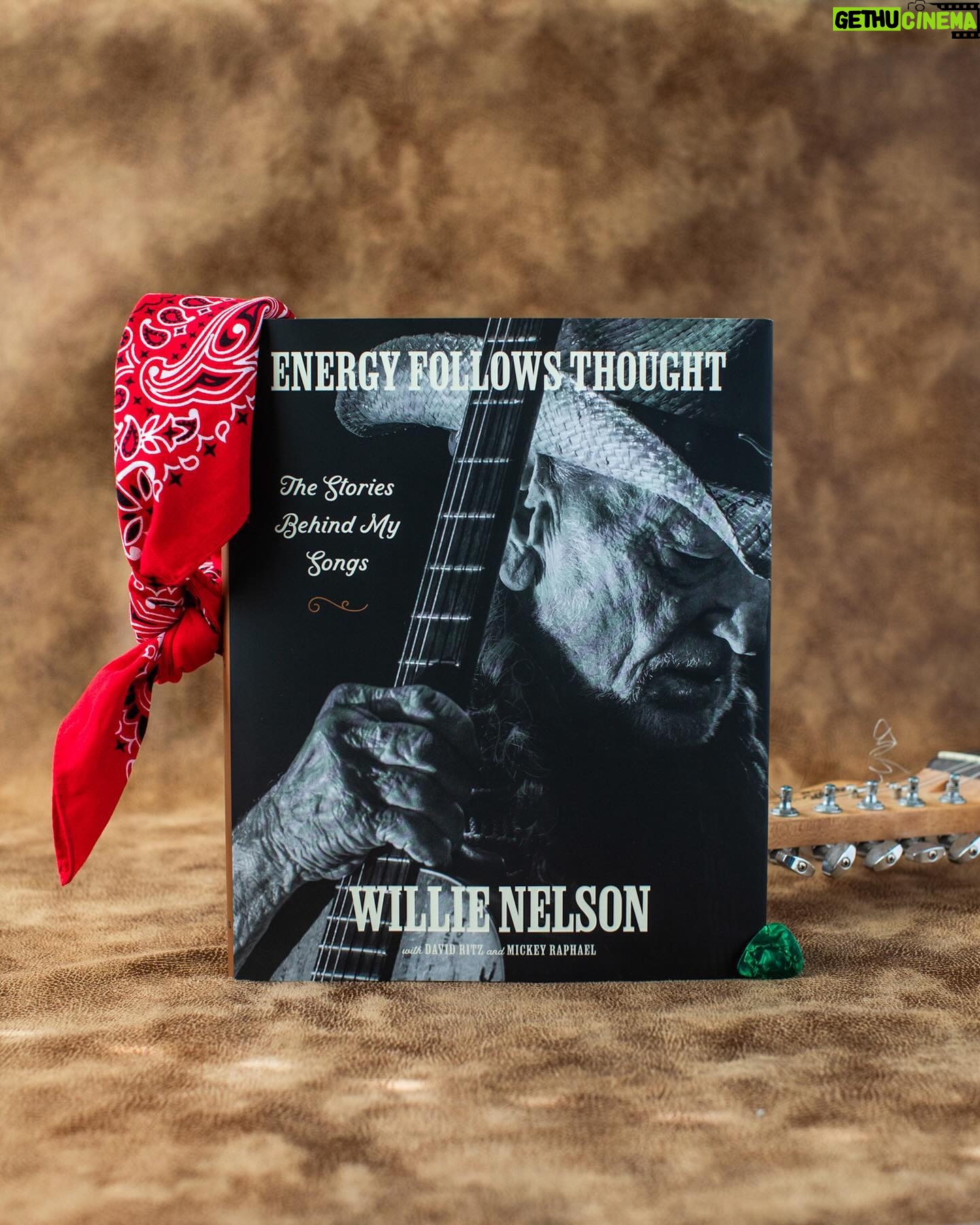 Willie Nelson Instagram - Willie's new book, #EnergyFollowsThought, is OUT NOW! Get your copy at the link in bio. What song would you like to learn more about?