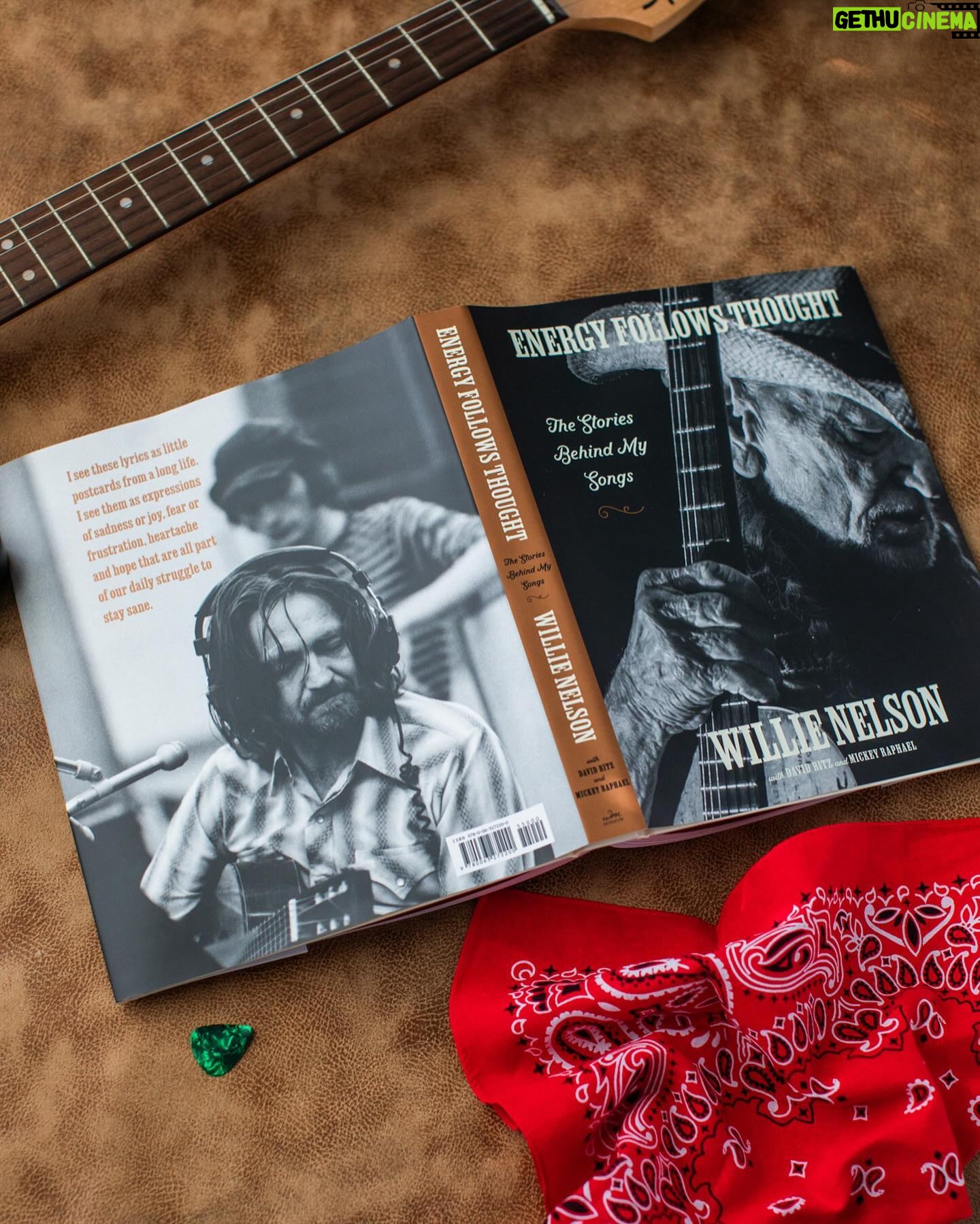 Willie Nelson Instagram - Willie's new book, #EnergyFollowsThought, is OUT NOW! Get your copy at the link in bio. What song would you like to learn more about?