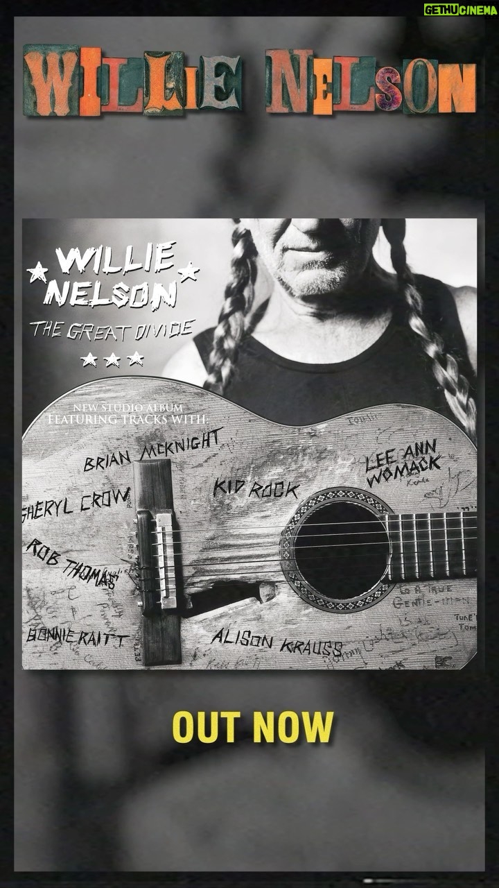 Willie Nelson Instagram - Originally released in 2002, The Great Divide is Willie’s 50th studio album... It’s now available for the first time on vinyl! Get yours today at the link in bio.