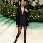 Willow Smith Instagram – At the #MetGala 2024, @WillowSmith flaunted sophistication in a custom #DiorCouture tuxedo jacket by @MariaGraziaChiuri, skillfully parlaying black from merely a color into a compelling statement on the art of tailoring for the #ReawakeningFashion theme. Bold masculine lines mingle with the delicacy of sheer contrast to unveil a striking sensuality that was accentuated by @DiorBeauty makeup. Swipe to appreciate the technique that transforms luxurious wool and silk into a breathtakingly trim silhouette within the House’s atelier.
#StarsinDior
© Photos Savoir-Faire: Sophie Carre