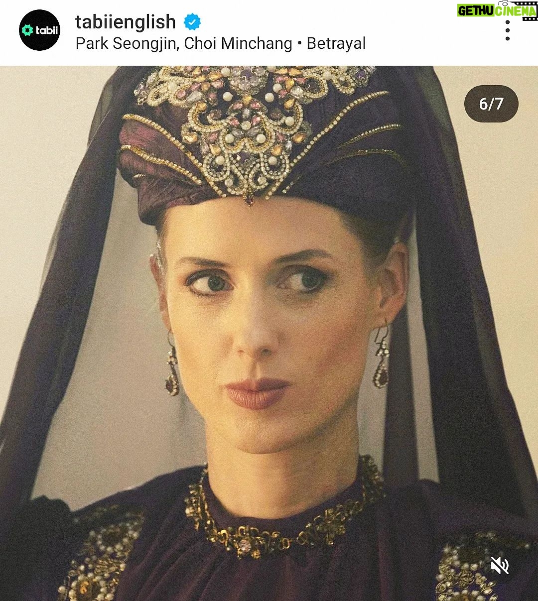 Wilma Elles Instagram - My new series "The Golden Apple - The Grand Conquest" now in 5 languages...also in English on Tabiienglish.com @tabiienglish @tekdenfilmyapim @kizilelmaresmi Here my makeover as Jeni Hatun the wife of Murat II. #series #osmanli #ottoman #tekdenfilm #wilmaelles #streaming #tabii #tabiienglish