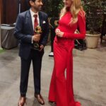 Wilma Elles Instagram - Critic's Choice Awards India 2024 @criticschoiceindia #nitinnanda @ajlinadrovic @nn_79_kr 🔵 #Mumbai #Bollywood Congratulations to @vikrantmassey on winning the Best Actor Award Dress by @gozdeisbilirrr 🧿
