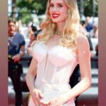 Wilma Elles Instagram - Cannes Film festival Red Carpet of "Fallen Leaves" wearing @gulaferatas ❤️ being styled by @nilufersatorius ❤️ #Hautecouture #cannes #filmfestival #dress #fallenleaves #wilmaelles #wilmaelles1