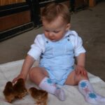 Witney Carson Instagram - Is there anything cuter than babies with baby chicks?!! 🥹🐣🫧 We are so ready for spring over here in our @janieandjack pieces, perfect for Easter and all things spring! The boys’ cute outfits are linked in stories and you can use my code WITNEY15 for 15% off your purchase (exclusions apply). #janieandjacklove #janieandjackpartner