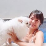 Worrawech Danuwong Instagram - พาลูก @neonsira มาว่ายน้ำเล่นกันในวันครอบครัว ดูคลิปเต็มได้ที่ Youtube : DanPattie ตอนนี้ได้เลยน๊า🥰