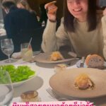 Worrawech Danuwong Instagram – พาอังอังมาDinnerร้านมิชลินสตาร์ที่เมืองนิเซโกะท่ามกลางหิมะที่โปรยปราย @kamimuraniseko ❄️☺️ เดาจากแววตาพี่คิดว่าหนูน่าจะมีความสุขนะครับ🤭 @pattieung