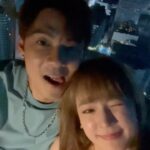 Worrawech Danuwong Instagram - อากาศเหมือนจะเริ่มหนาว เลยแอบพาเจ้าสาวมาดินเนอร์บนrooftopซะเลย😋