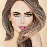 Ximena Córdoba Instagram - Me encanto este retrato que me hizo una artista y una mujer a la que adoro por el gran ser humano que es #mia @casagrande_mty gracias por dedicar tu tiempo y talento para pintarme !! Te adoro #TALENTOMEXICANO 🇲🇽🇲🇽 SI TE GUSTO DALE LIKE 👍