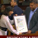 Xochitl Gomez Instagram - Xochitl Gomez is a proud Echo Park native, Marvel superhero and the youngest ever champion of Dancing with the Stars. It’s so incredible to see a young Latina woman from our community thriving and setting such a wonderful example — thank you for joining us in City Council!
