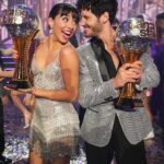 Xochitl Gomez Instagram - Just now waking up and it’s crazy to think that last night Val and I won the Len Goodman mirrorball trophy. I’m forever grateful for my journey on Dancing With the Stars and to whoever made the decision to pair Val and I together. @valentin you inspire me so much, you’ve made a huge impact on me. You have shown me respect, care, and love combined with work, determination, and focus- yet you made sure I had the most fun possible. And thank you to @jennajohnson for supporting me and allowing me to form close friendships with your family. I will miss dwts so so so much! I’ll be back next season and sit in the audience in admiration for the next cast. ♥️🏆🪩 #teamxv
