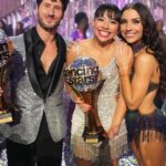 Xochitl Gomez Instagram - Just now waking up and it’s crazy to think that last night Val and I won the Len Goodman mirrorball trophy. I’m forever grateful for my journey on Dancing With the Stars and to whoever made the decision to pair Val and I together. @valentin you inspire me so much, you’ve made a huge impact on me. You have shown me respect, care, and love combined with work, determination, and focus- yet you made sure I had the most fun possible. And thank you to @jennajohnson for supporting me and allowing me to form close friendships with your family. I will miss dwts so so so much! I’ll be back next season and sit in the audience in admiration for the next cast. ♥️🏆🪩 #teamxv