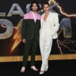Xolo Mariduena Instagram - Black Adam out October 21st. Tell them the man in pink and green sent you. Stylist @dan.p.lee. Grooming @lailalhayani . Suit @kenzo. Shoes @giuseppezanotti. Glasses @illesteva. Accessory @brunamarquezine.