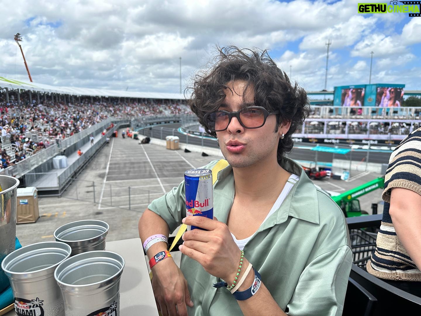 Xolo Mariduena Instagram - First F1 race was incredible. Thank you @cashapp @visa_us for taking these two Mexicans to go see our favorite Mexican behind the wheel…FATHER CHECO.