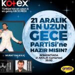 Yağmur Ün Instagram - Yılın en sevdiğim gecesine yakışır bir parti var! 🌒 Yılın en uzun gecesi 21 Aralık'ta Murat Dalkılıç, Jabbar, Doğuş Çabakçor bizi müzikleriyle dansa davet ederken benimle birlikte eğlenecek kişiyi de ben davet edeceğim! Türkiye'nin en uzun ve en geniş gece pedi @kotexturkiye 'nin Bomontiada'daki bu eğlenceli gecesi için tam 5 kişi çift kişilik davetiye kazanacak. Yapmanız gereken tek şey beni takip edip yorum bırakmak.. Görüşmek üzere💋 #enuzungenişgecepedi #uykunbölünmesin #kotexturkiye #kotexileenuzungece