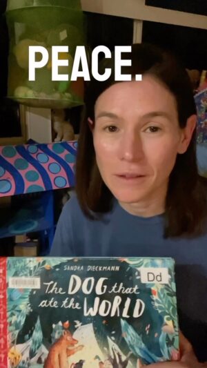 Yael Stone Instagram - A goodnight story for you. There’s a goodnight kiss at the end if you need that too. ‘The Dog that Ate the World’ by Sandra Dieckmann @sandradieckmann