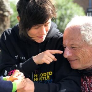 Yael Stone Instagram - I got a really good dad for me. He’ll never see this -but I love you like mad Stoney.♥️