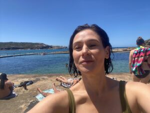 Yael Stone Instagram - Hard at work on new job. Awful location. Terrible people. Rubbish script. Details coming soon. X Y