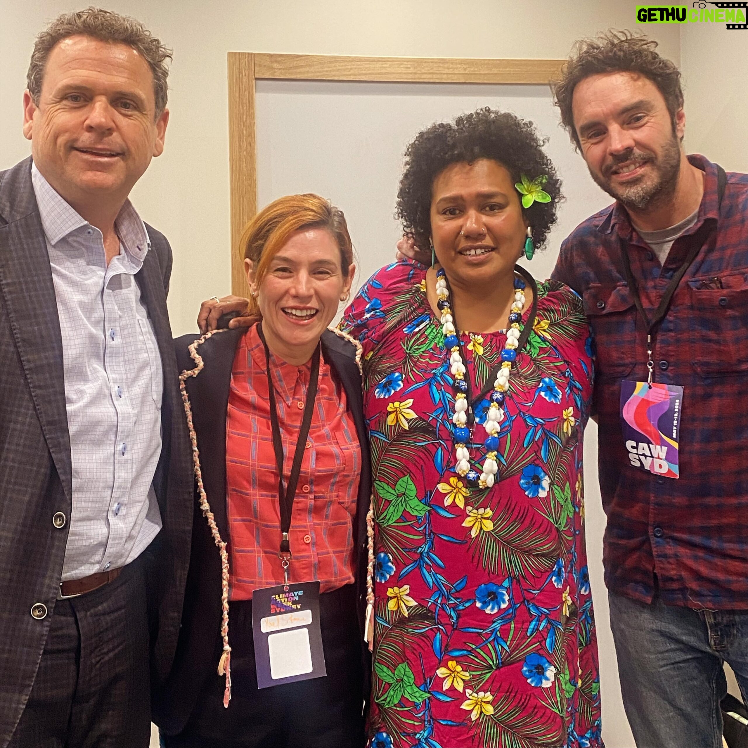 Yael Stone Instagram - These beautiful people! What a passionate, electrifying, confronting, rallying conversation we just had. Thanks for having me @caw.syd #climateactionweek