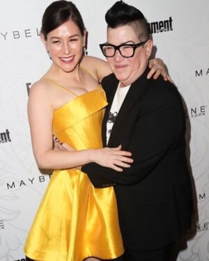 Yael Stone Instagram - A very important decade of orange 🍊 friendship. Lea Delaria, I love you. @realleadelaria