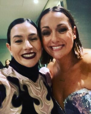 Yael Stone Instagram - The lovely people that you meet along the way; admire, cherish and get some of their social panic sweat on you in the big hug moment. Not pictured - all the other dear people I ran into that I admire and cherish and did not get a photo with.