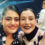Yael Stone Instagram – The lovely people that you meet along the way; admire, cherish and get some of their social panic sweat on you in the big hug moment. Not pictured – all the other dear people I ran into that I admire and cherish and did not get a photo with.