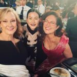 Yael Stone Instagram – The lovely people that you meet along the way; admire, cherish and get some of their social panic sweat on you in the big hug moment. Not pictured – all the other dear people I ran into that I admire and cherish and did not get a photo with.