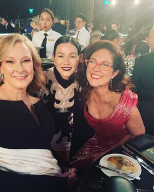 Yael Stone Instagram - The lovely people that you meet along the way; admire, cherish and get some of their social panic sweat on you in the big hug moment. Not pictured - all the other dear people I ran into that I admire and cherish and did not get a photo with.