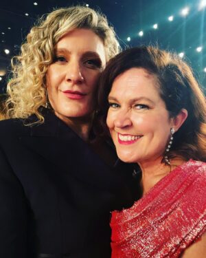 Yael Stone Instagram - The lovely people that you meet along the way; admire, cherish and get some of their social panic sweat on you in the big hug moment. Not pictured - all the other dear people I ran into that I admire and cherish and did not get a photo with.