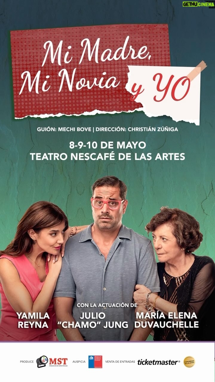Yamila Reyna Instagram - Ay Diossss no queda nada!!! 1 semana y vuelvo a las tablas después de 6 años! Esperé toda mi carrera para trabajar en @teatro_nescafe un teatro anhelado por tantos artistas, una comedia Argentina, madre e hijo actuando por primera vez juntos y mi corazón lleno de emociones. Vengan a vernos, esta hermoso este trabajo🎭♥️ @mimadreminoviayyo.cl @teatro_nescafe del 8-10 @ticketmastercl