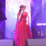 Yara Instagram - #في_أبوظبي سهرنا وغنيّنا بحفل من العمر 😍 شكراً على حضوركم اللي كان مليان حب ولكلّ القيّمين ❤️ #مهرجان_دار_الزين 🇦🇪 Dressed by: @maison7dubai @eli.thelabel ❣️ Jewlery: My collection #LoveMeLoveMeNot 🌼 @samrajewellery Contact lens: My collection “ Lilium Hazel” @samacontactlens 👁 Photographer: @zobiansaadofficiall @dazfestival | @spotlightlive.uae | @brag.world #Yara | #يارا