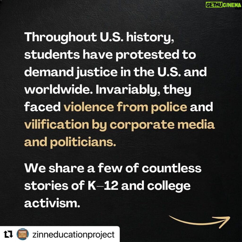 Yara Shahidi Instagram - #WhatHistoryHasTaughtUs ⭐️ Sitting in gratitude for the students that have continued our national history of student action and organizing in pursuit of true equity and accountability ⭐️ Repost @zinneducationproject ・・・ Throughout U.S. history young people have protested to demand justice in the United States and around the world. We share stories of K-12 and college student activism from Denver, Colorado; Los Angeles, California; Orangeburg, South Carolina; Jackson and McComb, Mississippi; Prince Edward County, Virginia; New York City; and many more cities. Without exception, they faced violence from police and vilification by the corporate media. Ask students to examine photos from each of these protests. What commonalities do they notice in the demands, strategies, and the response by the authorities?  Read more: https://www.zinnedproject.org/news/students-defend-human-rights/
